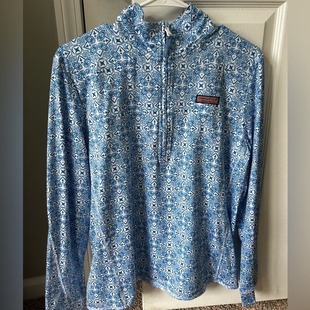 Vineyard Vines Women’s Printed Sankaty Shep Shirt Size L NWT